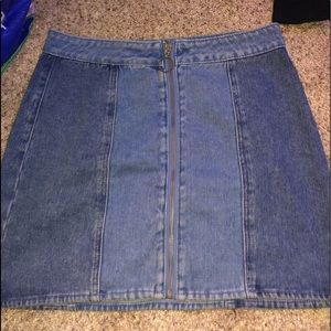 Cute jean skirt!